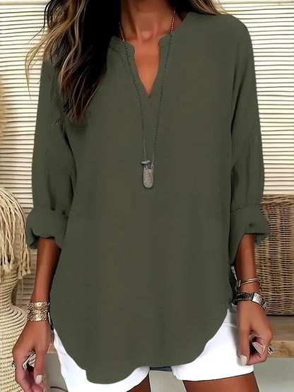 Chemisier long blouse for women -8