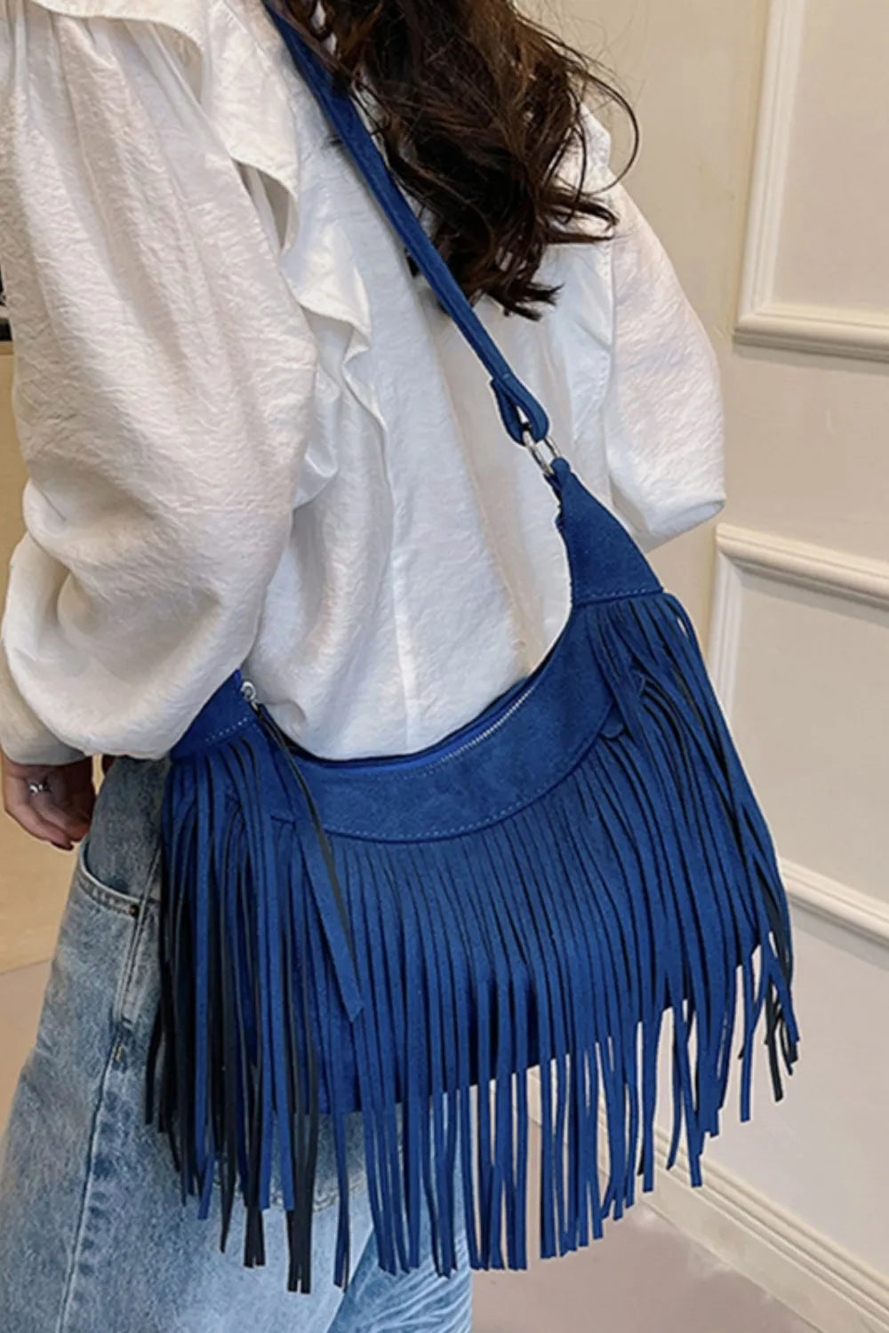 Fringe shoulder bag for women -16