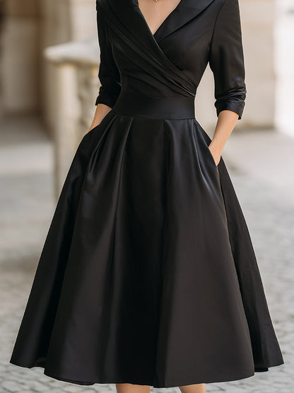 Elegant everyday midi dress for women | Isadora -8