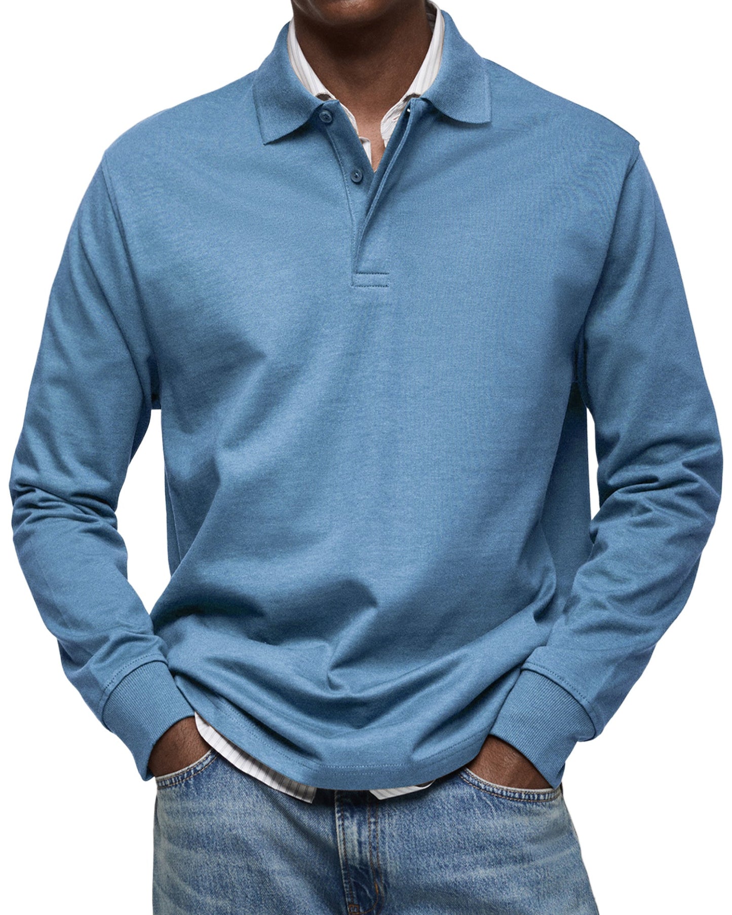 Vintage long-sleeve everyday casual shirt for men | Oscar -1