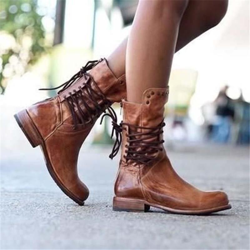 Boots elegant studded style urbain for women -4