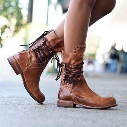 Boots elegant studded style urbain for women -4