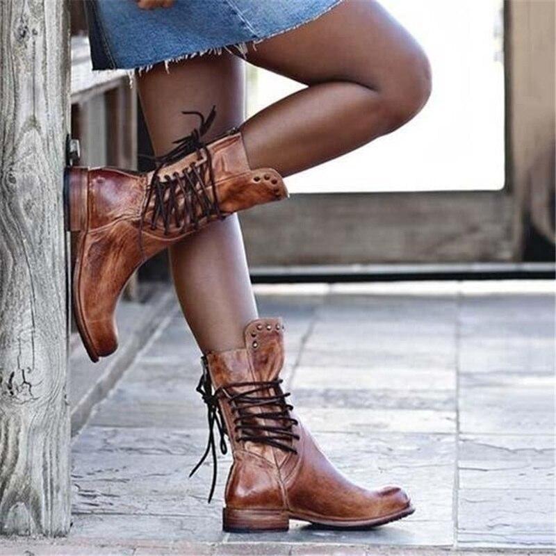 Boots elegant studded style urbain for women -5