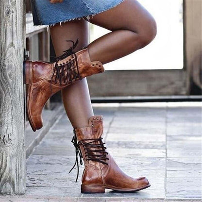 Boots elegant studded style urbain for women -5