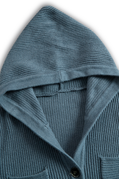 Slim hooded maxi dress clean hoodie for women | Elowen -11