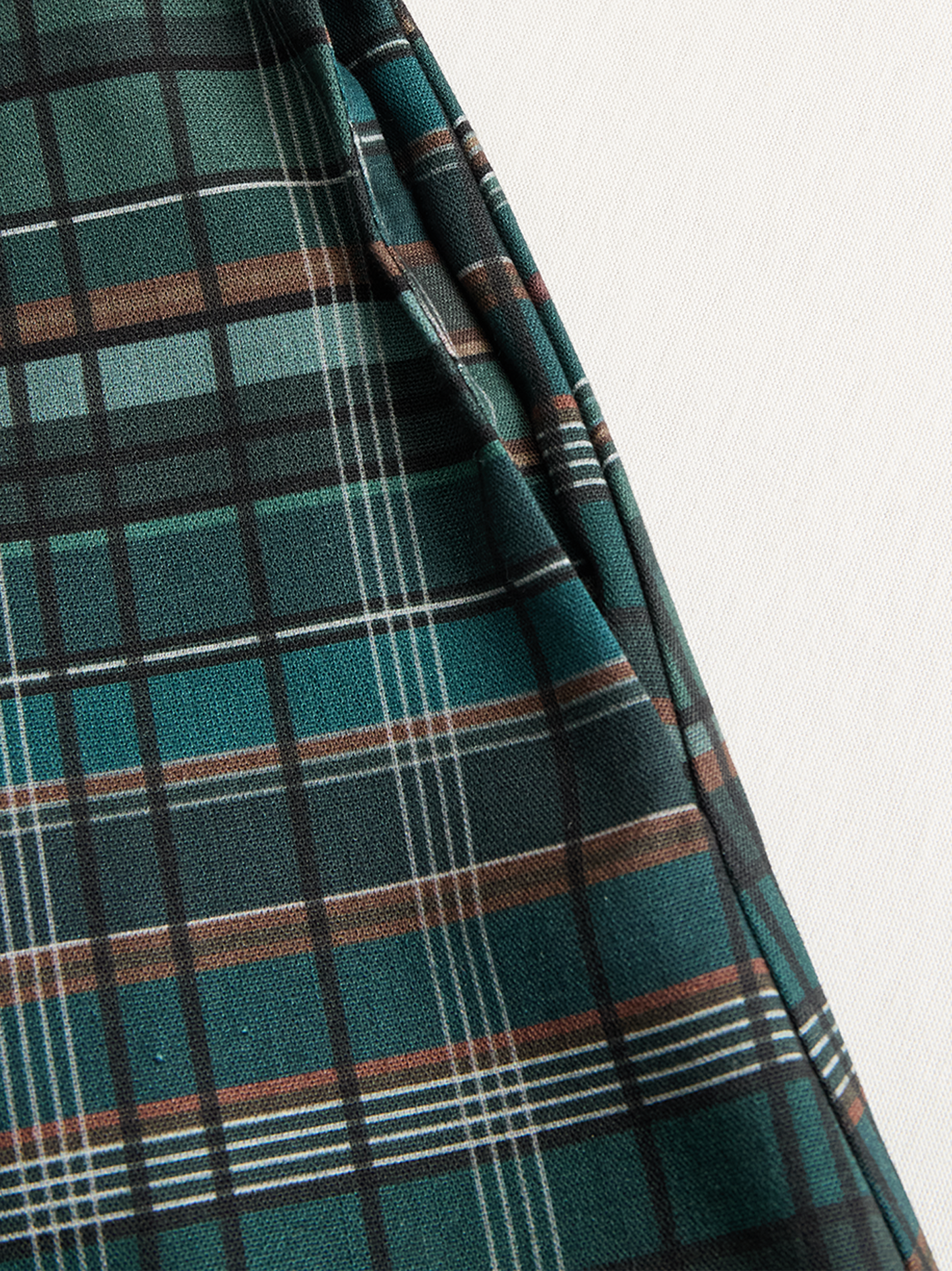Plaid shirt maxi dress for women | Liora -8