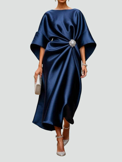 Classic elegant everyday dress for women | Luneth -1