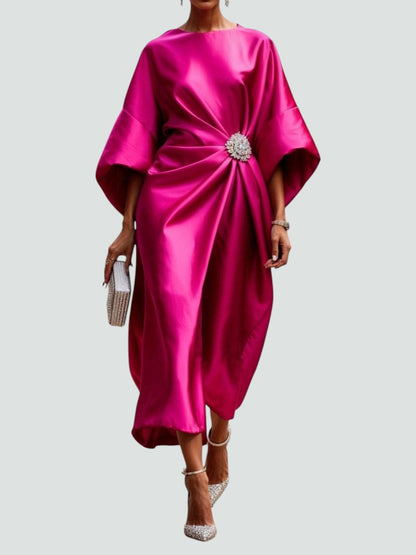 Classic elegant everyday dress for women | Luneth -4