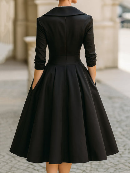 Elegant everyday midi dress for women | Isadora -6