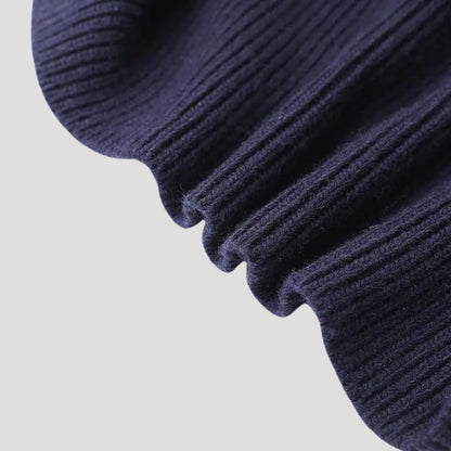 Knit cardigan with contrast trim for women | Selene