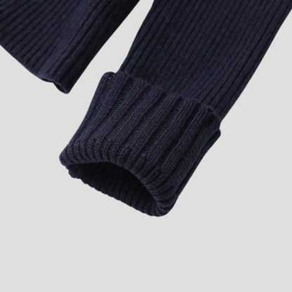 Knit cardigan with contrast trim for women | Selene