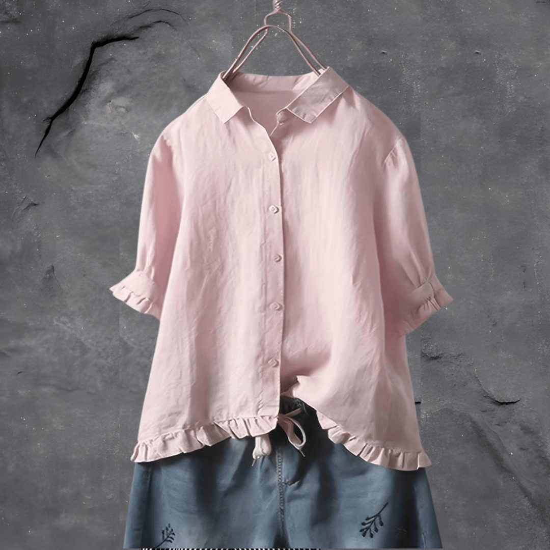 Stylish cotton shirt blouse for women | Ann -3