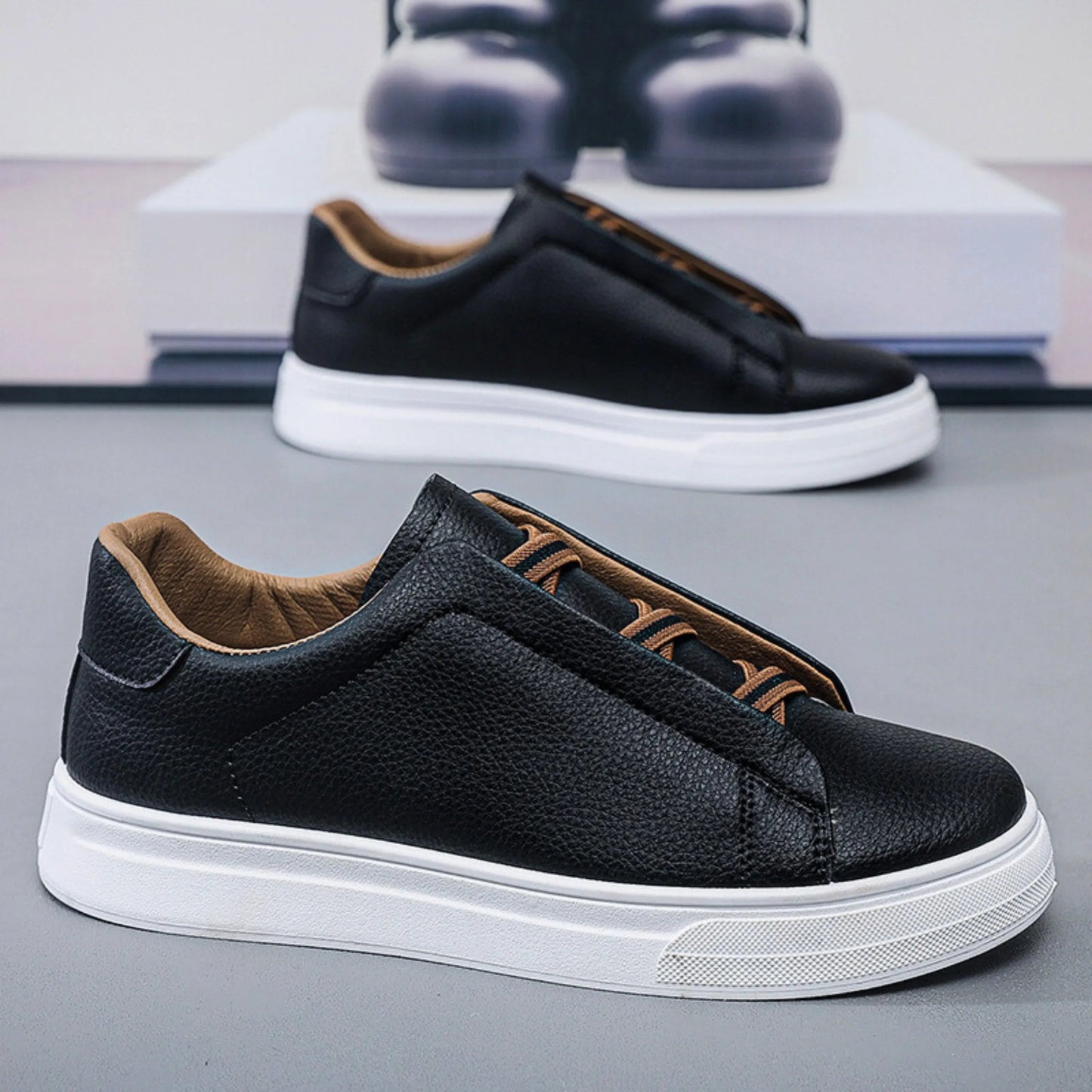 Classic leather everyday trainers for men | Vera -3
