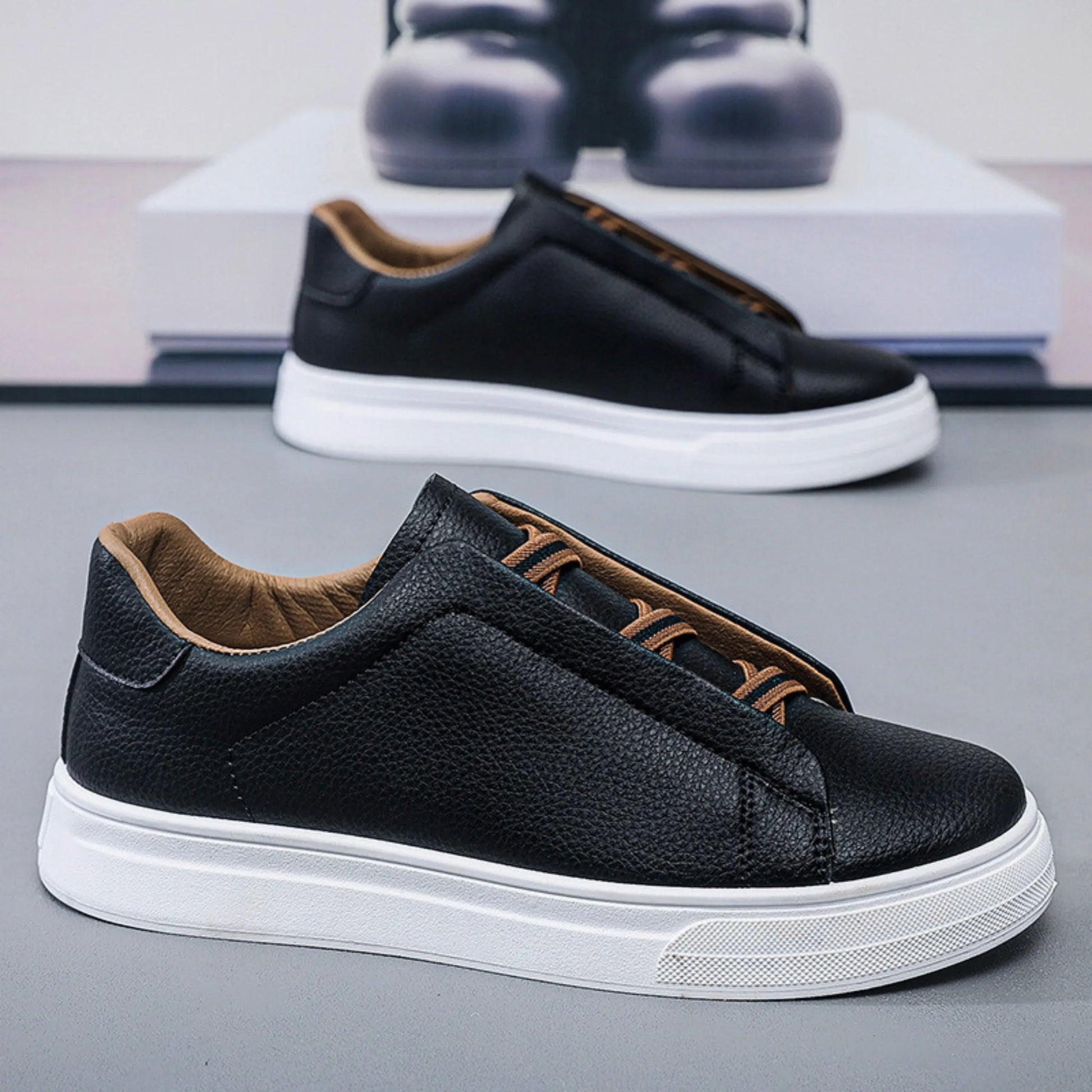 Classic leather everyday trainers for men | Vera -3