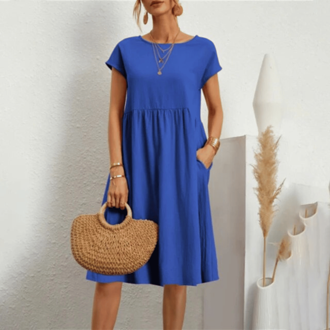 Savana elegant shape tummy-covering dress for women -10