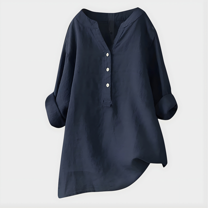 Elegant V-neck blouse for women | Virelle