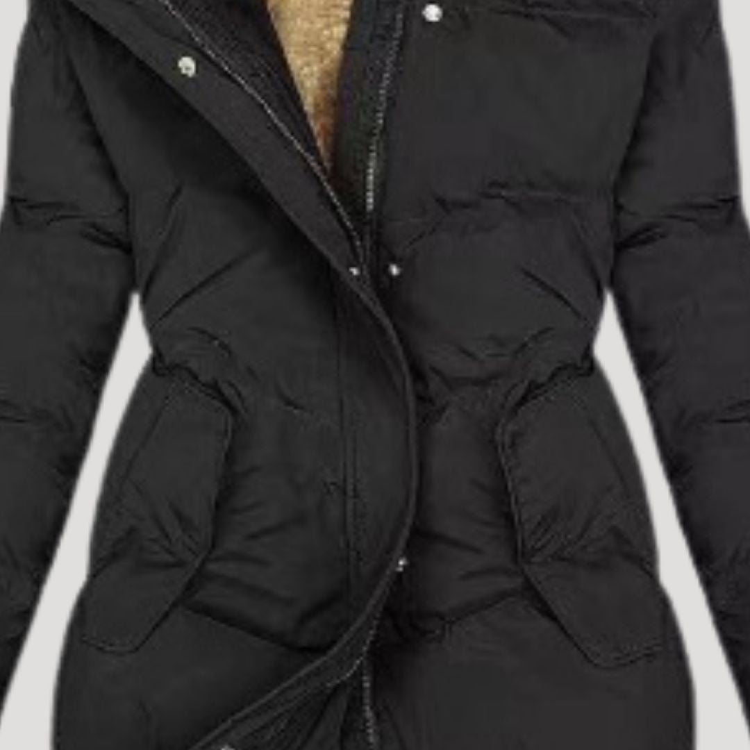 Long hooded winter coat for women | Celeste