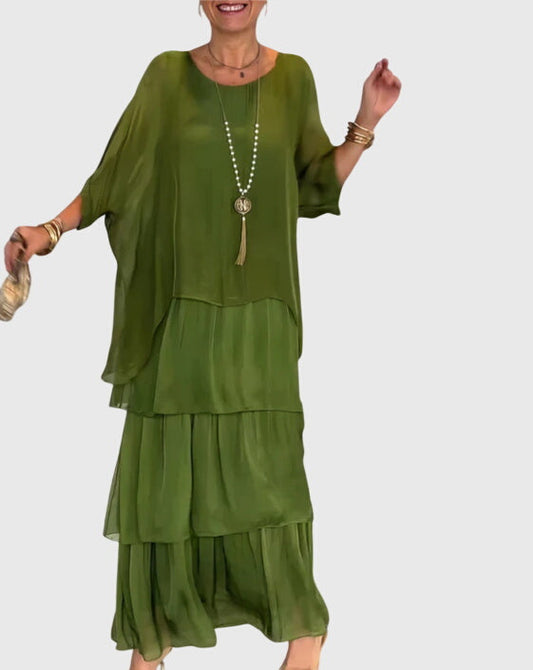 Long flowing elegant dress for women | Clara