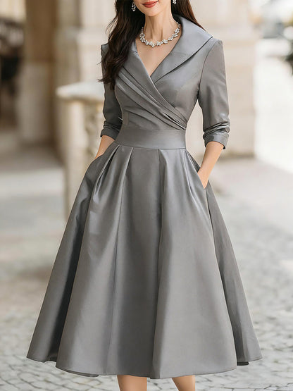 Elegant everyday midi dress for women | Isadora -5