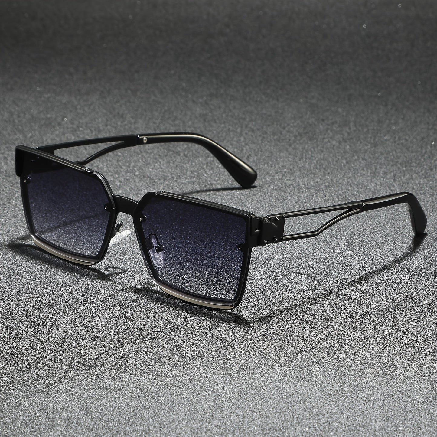 Classic retro half-frame everyday shades for men | Viridian -5