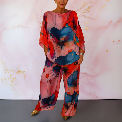 Elegant satin two-piece set for women | Moniek -6