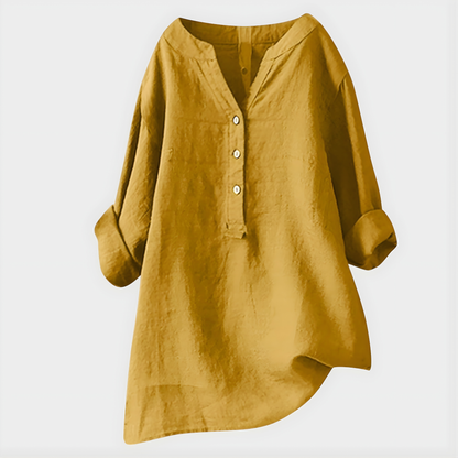 Elegant V-neck blouse for women | Virelle