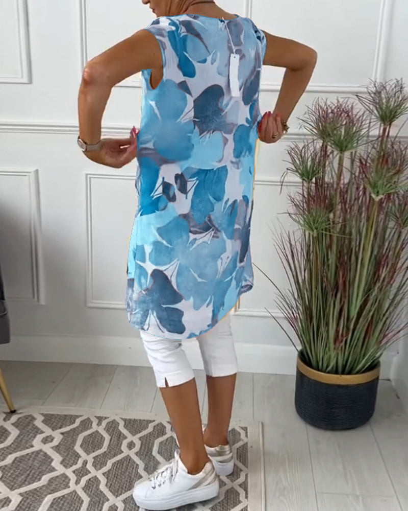 Casual relaxed floral everyday dress for women | Ingrid -11