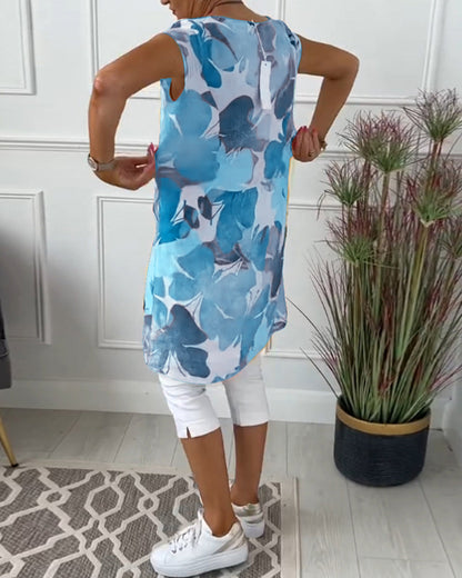 Casual relaxed floral everyday dress for women | Ingrid -11