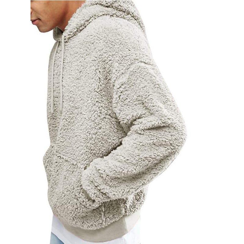Fluffy teddy hoodie with hood for men | Arvid
