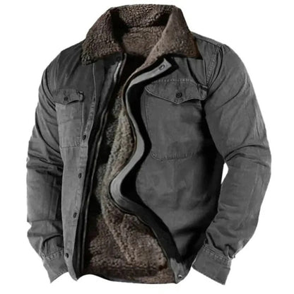 Warm sherpa-lined jacket for men | Logan