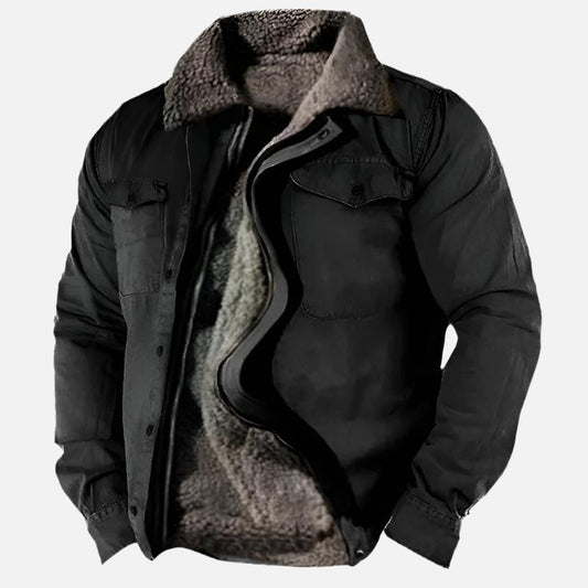 Warm sherpa-lined jacket for men | Logan