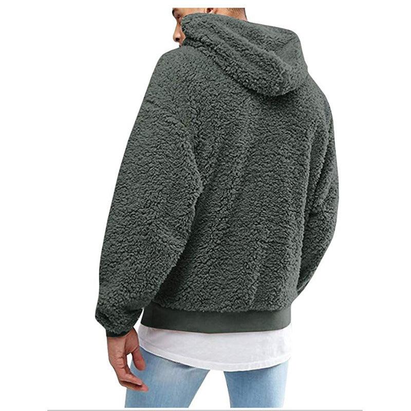 Fluffy teddy hoodie with hood for men | Arvid