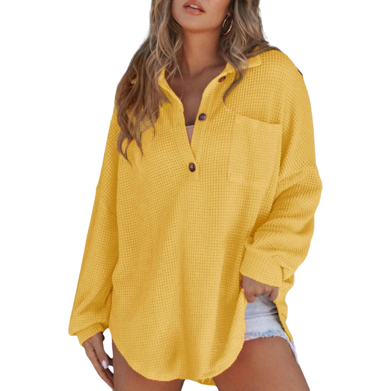 Lightweight V-neck tunic blouse for women | Kathryn