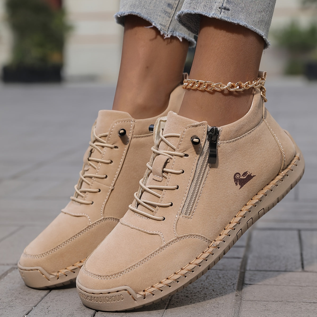 Zip-up orthopaedic everyday shoes for women | Helena -6