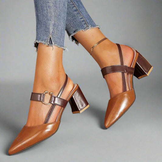 Classic comfort everyday heels for women | Elowen -1
