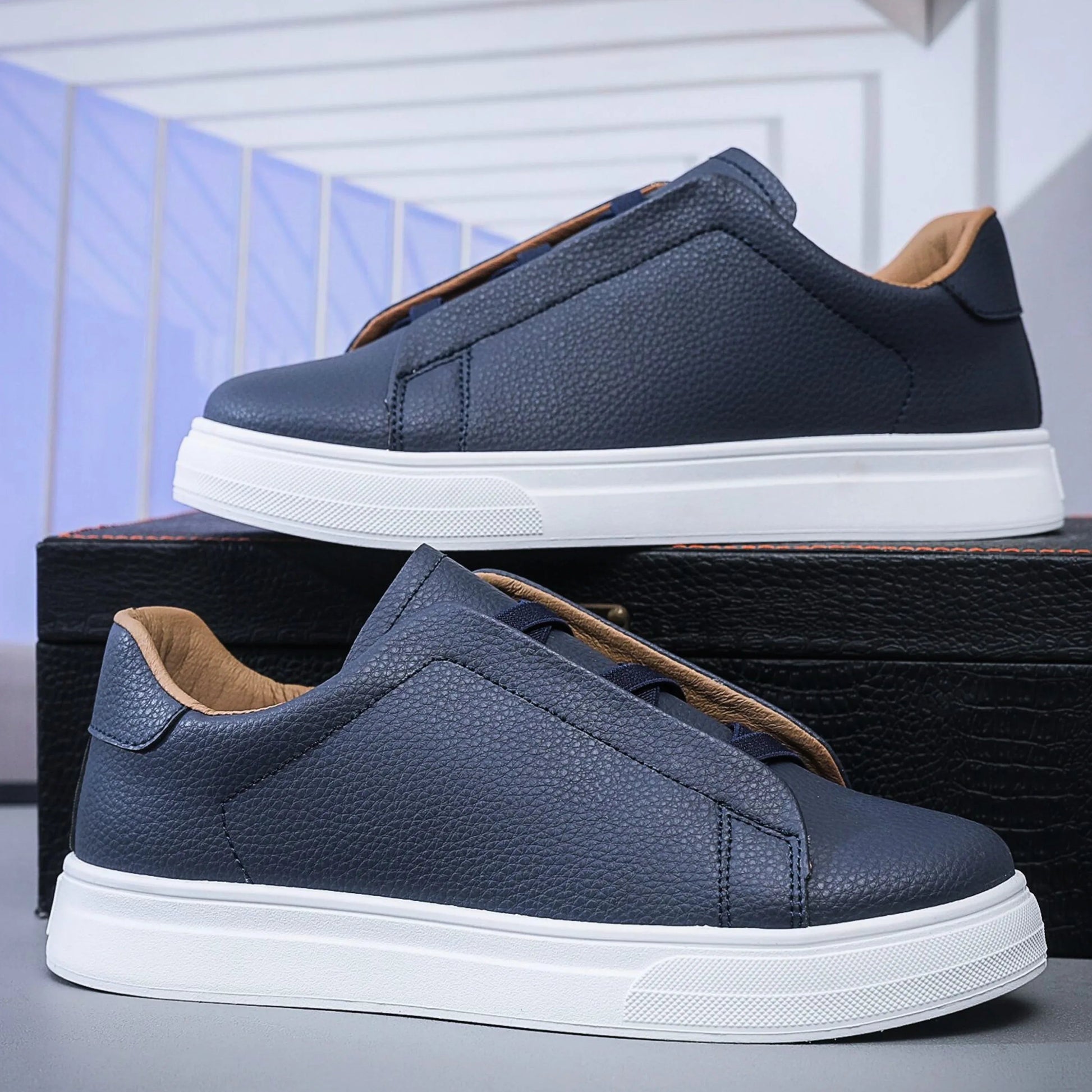 Classic leather everyday trainers for men | Vera -4