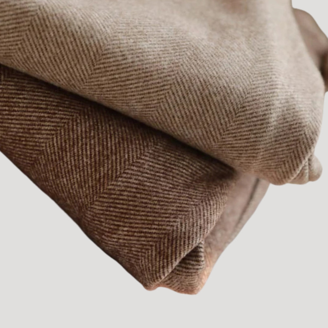 Heritage herringbone tailored trousers for men | Alden