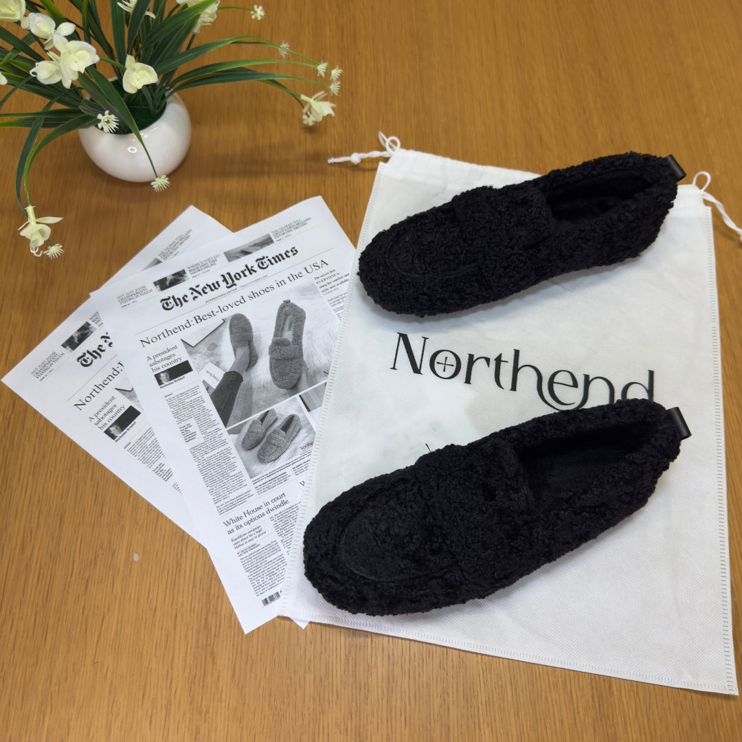 Cosy elegant winter loafers for women | Selene -3