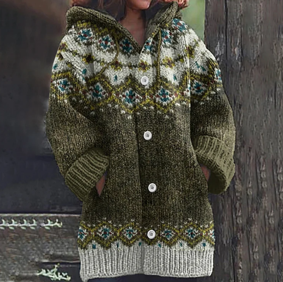 Soft thick cosy winter cardigan for women -4