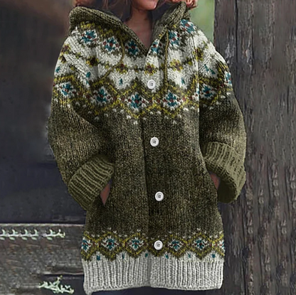 Soft thick cosy winter cardigan for women -4