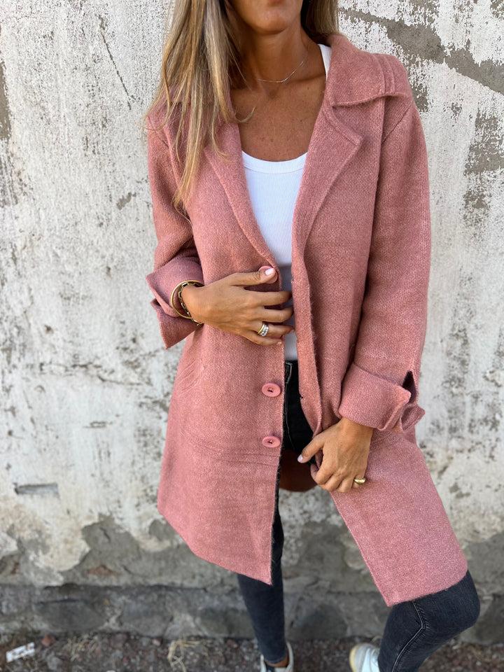 Long knit coat for women | Ada -2