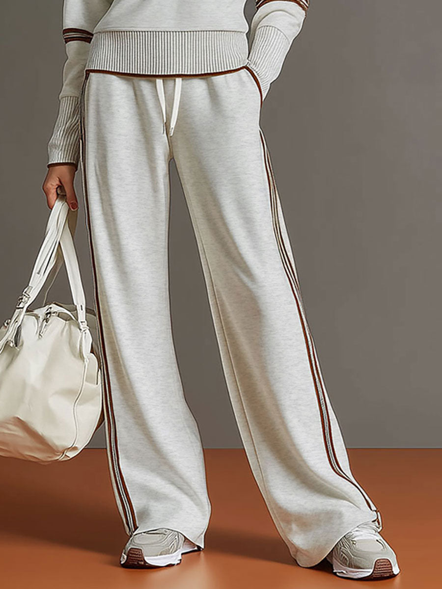 Sport-luxe half-zip co-ord set for women | Zerina -16