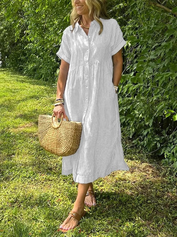 Relaxed elegant everyday maxi dress for women | Ruby -7