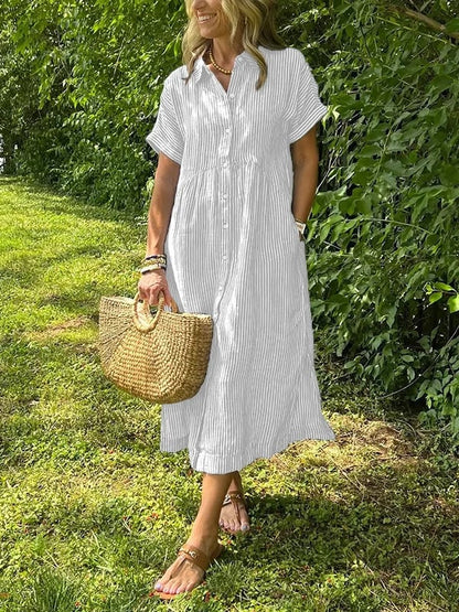 Relaxed elegant everyday maxi dress for women | Ruby -7