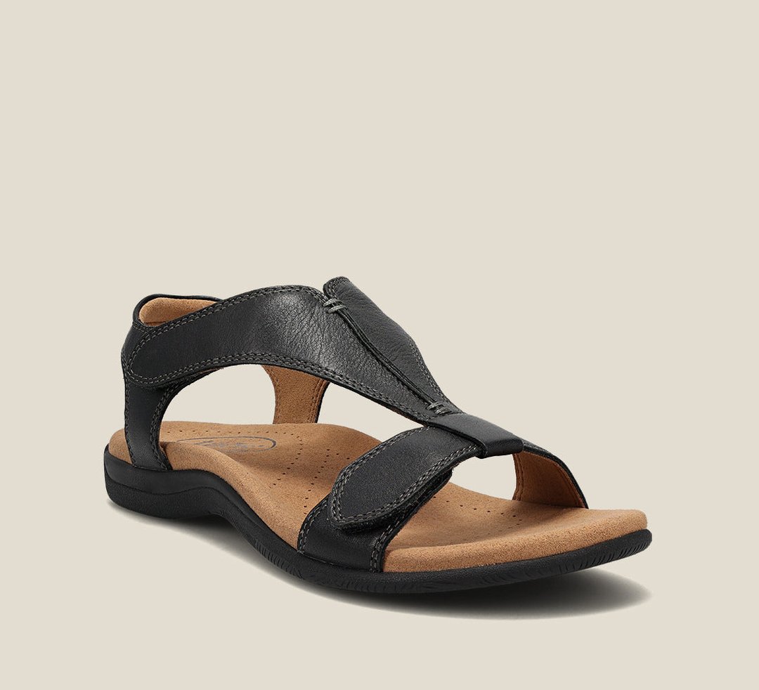 Orthopedic leather comfort sandals for women | Rinah -3