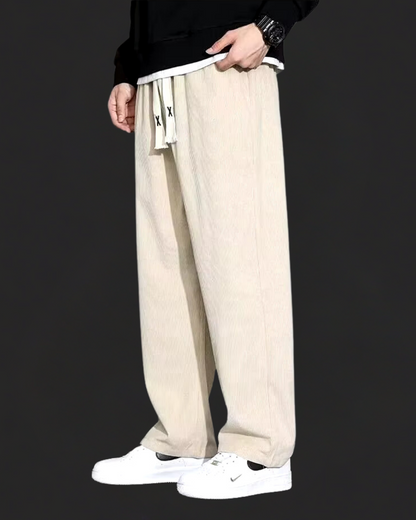 Classic relaxed corduroy everyday trousers for men -4