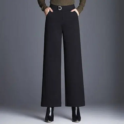Plaid wide-leg trousers for women | Ashton -8