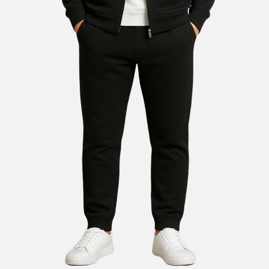 Luxury zip-up smart casual tracksuit set for men -7