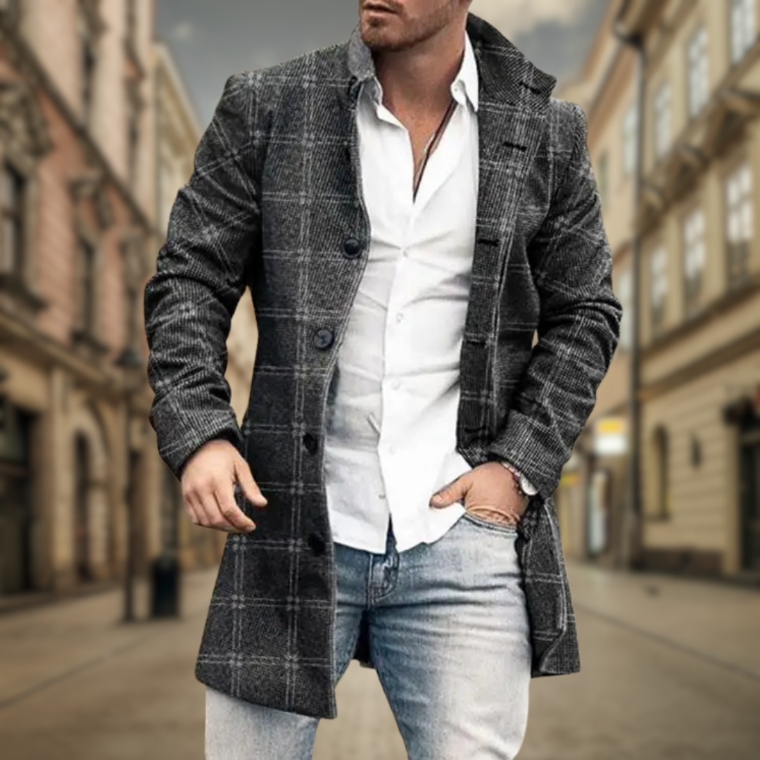 Coat elegant fitted for men | Dorian -3