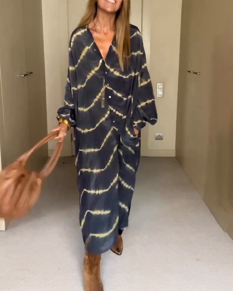 Elegant oversized maxi dress for women | Amira -7